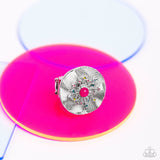 Seriously SUNBURST - Pink Ring - Paparazzi Accessories