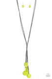 Tidal Tassels - Green Necklace - Paparazzi Accessories