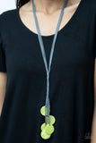 Tidal Tassels - Green Necklace - Paparazzi Accessories