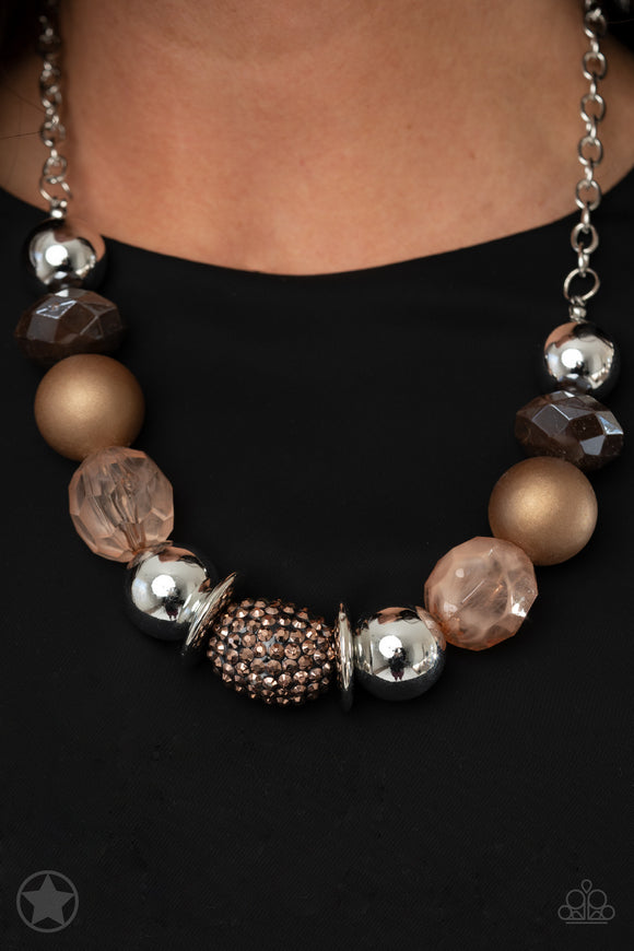 A Warm Welcome - Brown Necklace - Paparazzi Accessories