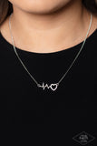 HEARTBEAT Street - White Necklace - Paparazzi Accessories
