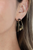 Unrefined Reverie - Brass Earrings - Paparazzi Accessories