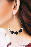 I Can Take a Compliment - Black Earrings - Paparazzi Accessories