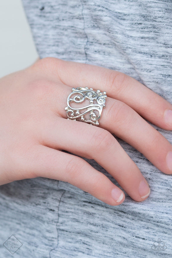 REGAL Advice - Silver Ring - Paparazzi Accessories