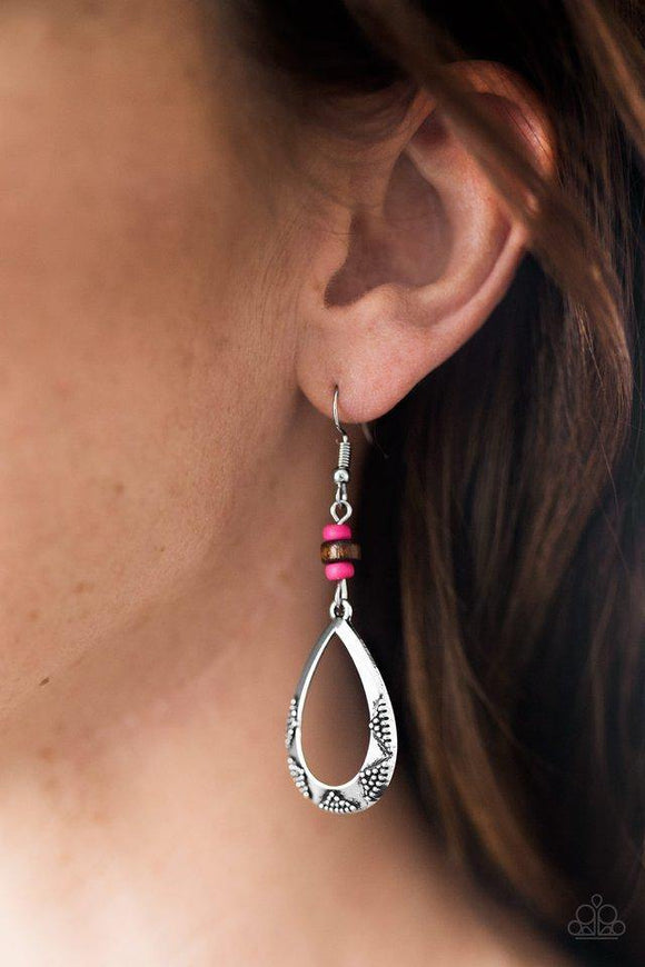 full-of-wildlife-pink-earrings-paparazzi-accessories
