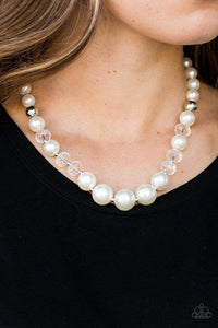 glam-straight!-white-necklace-paparazzi-accessories