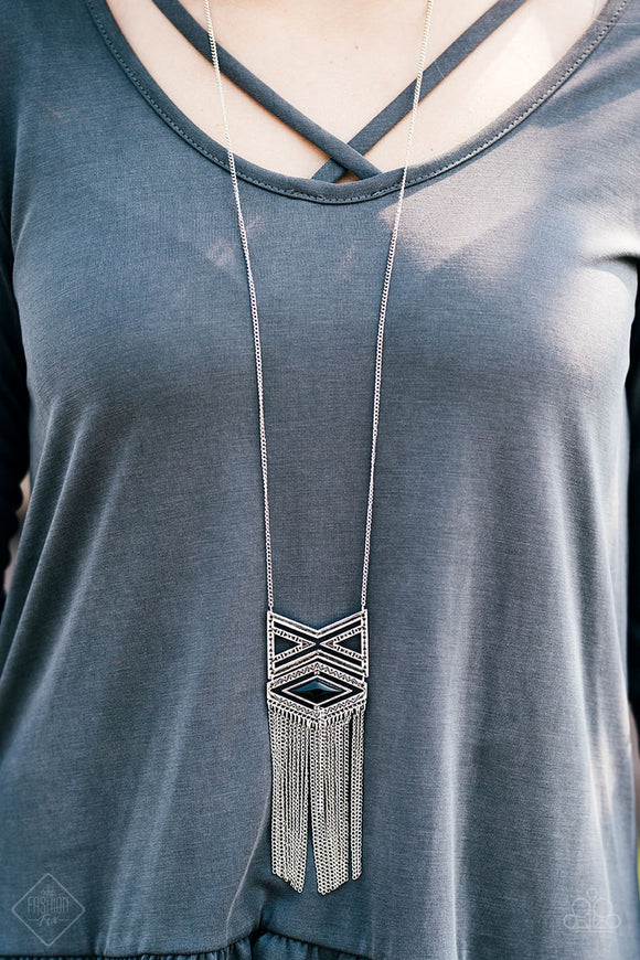 TRIBAL By Fire - Black Necklace - Paparazzi Accessories