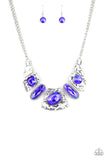 Futuristic Fashionista - Blue Necklace - Paparazzi Accessories