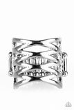 trapped-in-shimmer-silver-ring-paparazzi-accessories