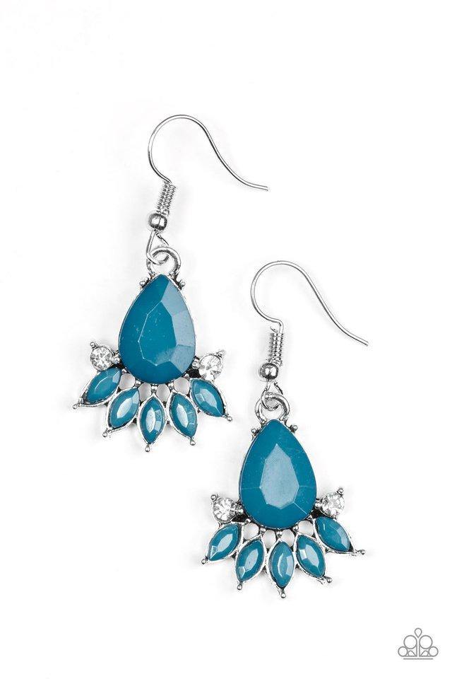 Meant To BEAD Blue Earrings Paparazzi Accessories Bedazzle Me