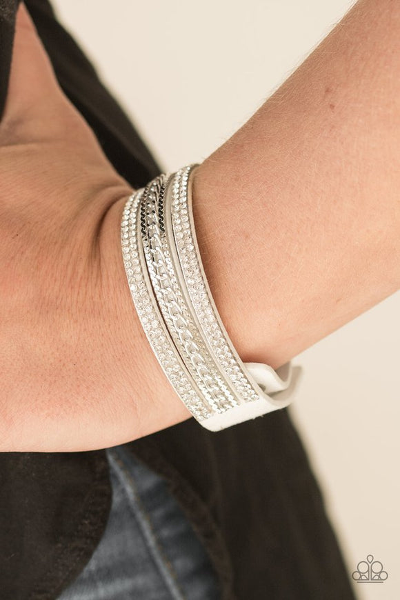 unstoppable-white-bracelet-paparazzi-accessories