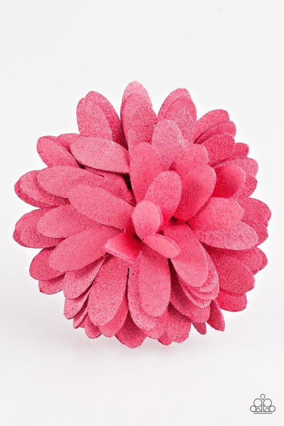 sunshine-and-suede-pink-hair-clip-paparazzi-accessories