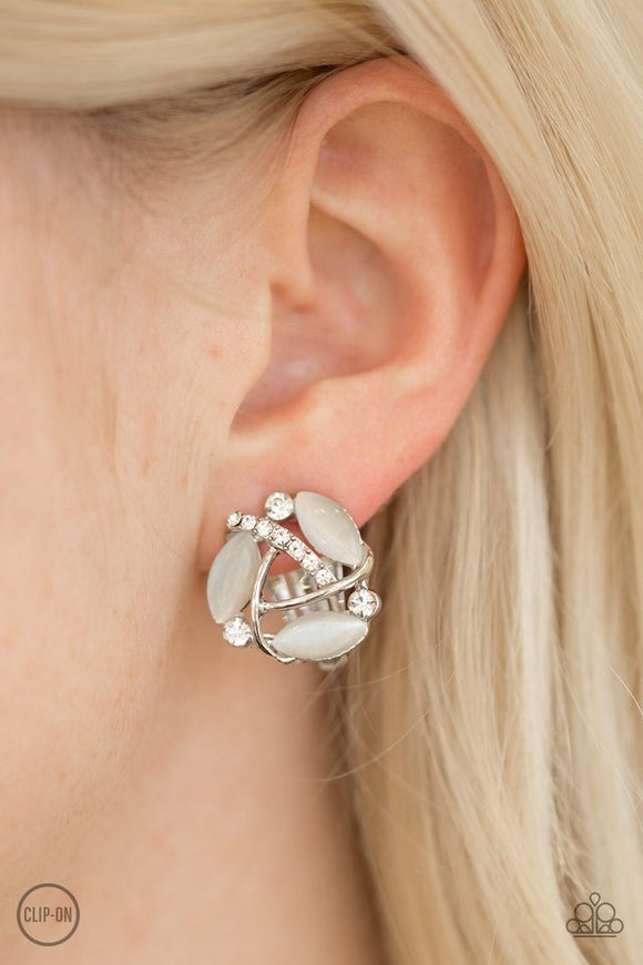 summer-dew-white-clip-on-earrings-paparazzi-accessories