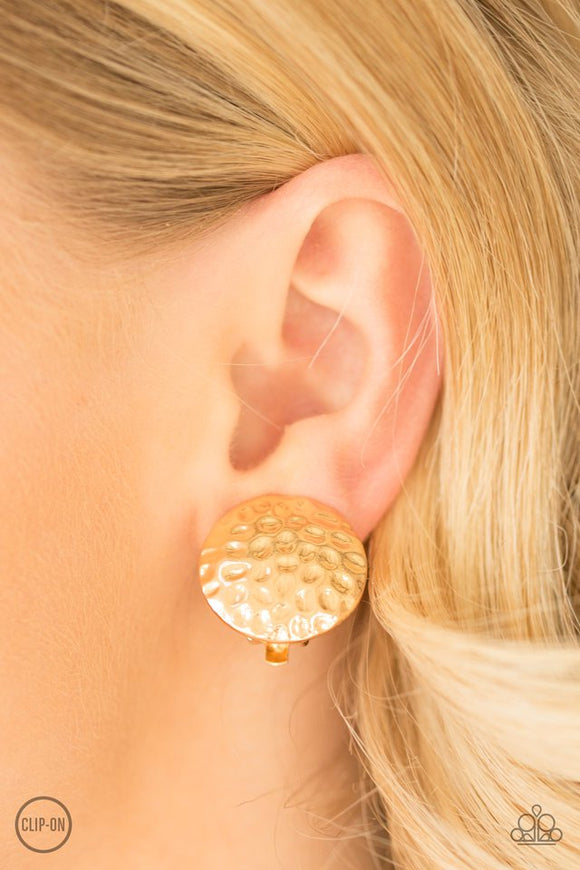 hold-the-shine-gold-clip-on-earrings-paparazzi-accessories