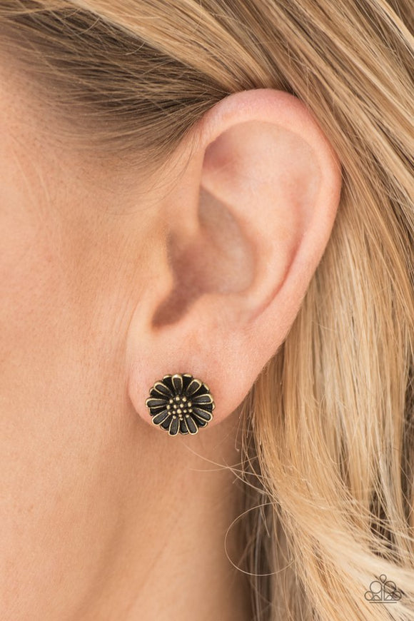 flower-fever-brass-post-earrings-paparazzi-accessories