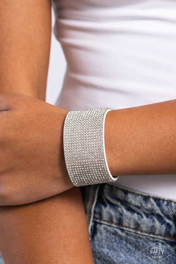 Roll With The Punches - White Bracelet - Paparazzi Accessories