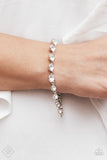 GLOW All Out - White Bracelet - Paparazzi Accessories