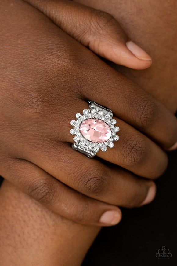 castle-chic-pink-ring-paparazzi-accessories