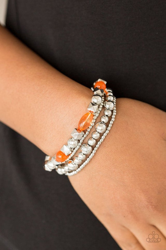 babe-alicious-orange-bracelet-paparazzi-accessories