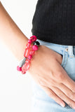Rockin Rock Candy - Pink Bracelet - Paparazzi Accessories