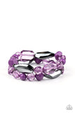 Rockin Rock Candy - Purple Bracelet - Paparazzi Accessories