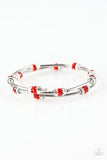 Into Infinity - Red Bracelet - Paparazzi Accessories