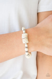 Sagebrush Serenade - White Bracelet - Paparazzi Accessories