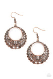 Grapevine Glamorous - Copper Earrings - Paparazzi Accessories