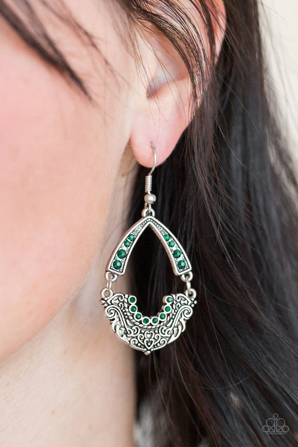 royal-engagement-green-earrings-paparazzi-accessories