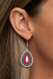 Beaded Bonanza - Pink Earrings - Paparazzi Accessories