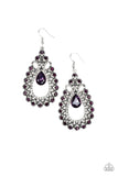 All About Business - Purple Earrings - Paparazzi Accessories