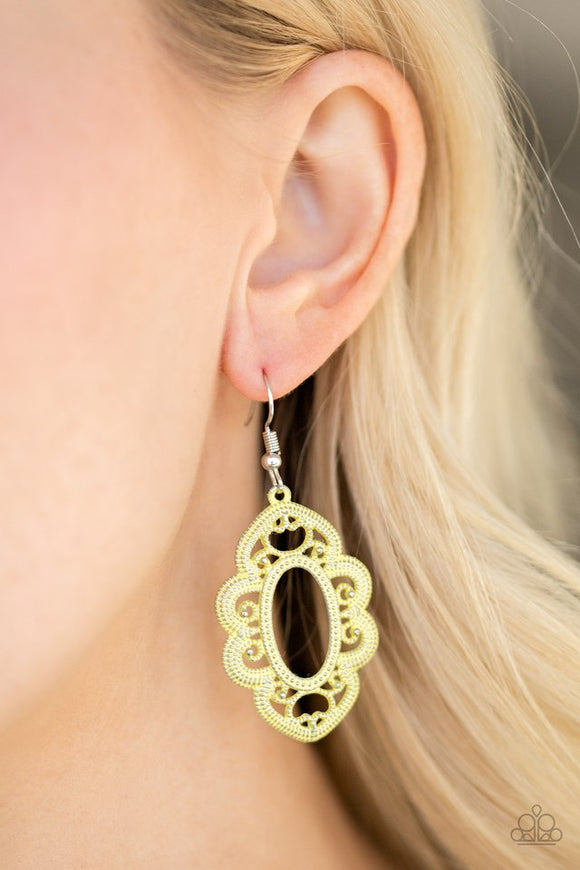 mantras-and-mandalas-yellow-earrings-paparazzi-accessories