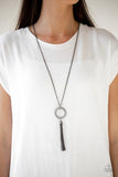 Straight To The Top - Black Necklace - Paparazzi Accessories