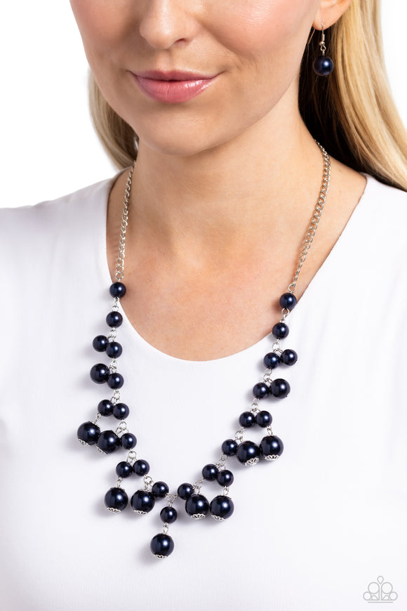Soon To Be Mrs. - Blue Necklace - Paparazzi Accessories