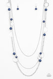 Beachside Babe - Blue Necklace - Paparazzi Accessories