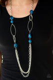Pleasant Promenade - Blue Necklace - Paparazzi Accessories