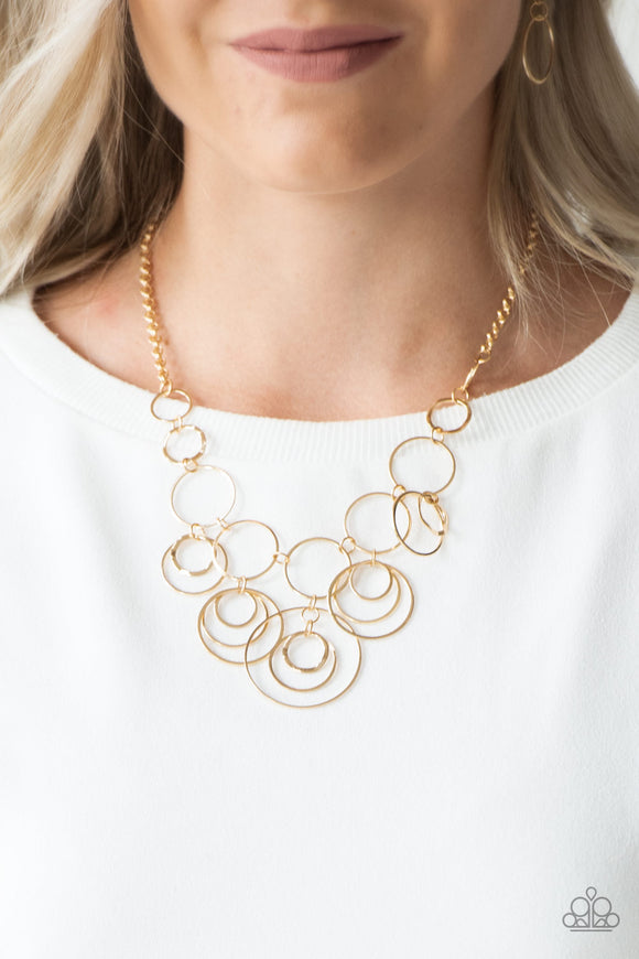 Break The Cycle - Gold Necklace - Paparazzi Accessories