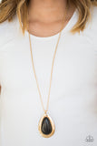 BADLAND To The Bone - Gold Necklace - Paparazzi Accessories