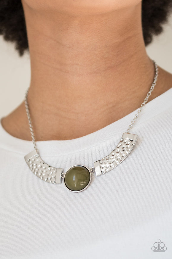 Egyptian Spell - Green Necklace - Paparazzi Accessories
