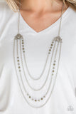 Pharaoh Finesse - Green Necklace - Paparazzi Accessories