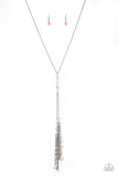 Timeless Tassels - Pink Necklace - Paparazzi Accessories