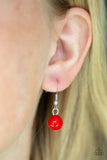 Egyptian Spell - Red Necklace - Paparazzi Accessories