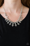 Geocentric - Silver Necklace - Paparazzi Accessories