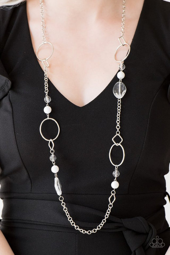 Paparazzi Necklace ~ Spot On Sparkle - White – Paparazzi Jewelry | Online  Store | DebsJewelryShop.com