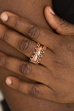 heavy-metal-muse-copper-ring-paparazzi-accessories