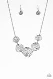 rosy-rosette-silver-necklace-paparazzi-accessories