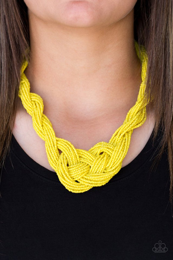 a-standing-ovation-yellow-necklace-paparazzi-accessories