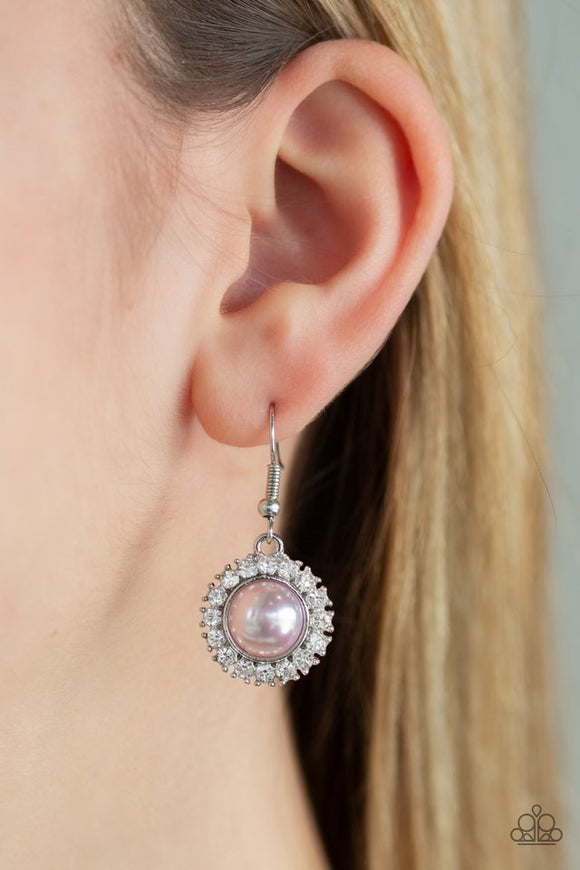 Fashion Show Celebrity Pink Earrings - Paparazzi Accessories Bedazzle Pretty Mobile Fashion Boutique