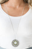 Chicly Centered - Green Necklace - Paparazzi Accessories