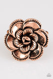 FLOWERBED and Breakfast - Copper Ring - Paparazzi Accessories